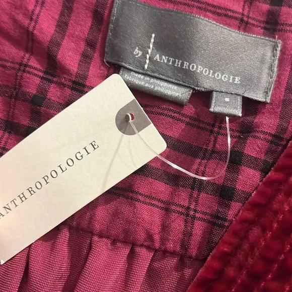 New Anthropologie Melody Velvet Tunic Dress - Picture 4 of 16